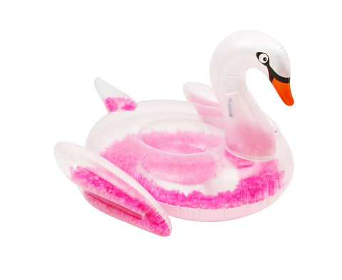 Pool Float - Feather Filled Swan - Pink