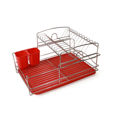 Fine Living Balcony Dish rack – Red